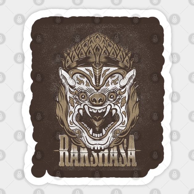 Rakshasa demon Sticker by pakowacz